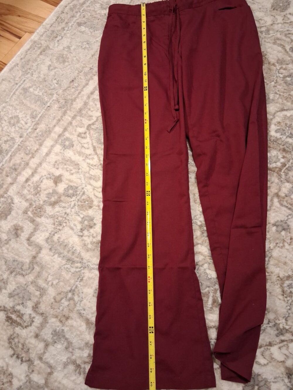 Grey's Anatomy Barco Scrub Pants Womens Medium Burgundy - Picture 6 of 6